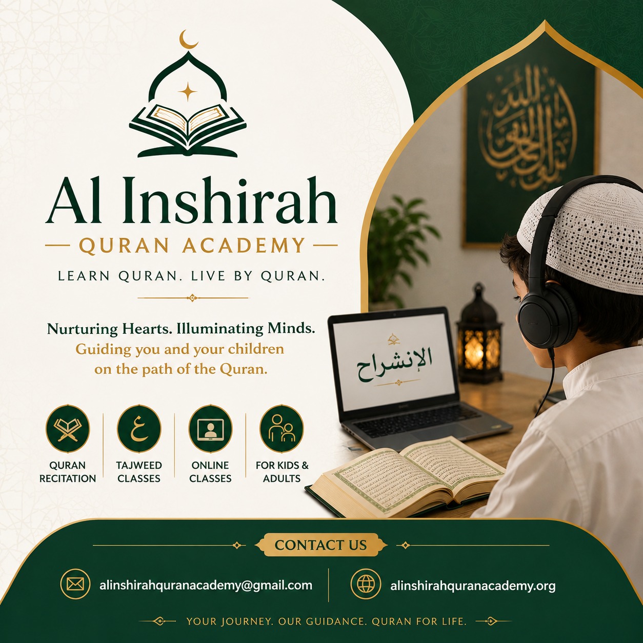 Al Inshirah Student Learning Setup